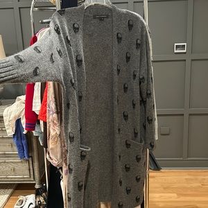 100 % cashmere long cardigan